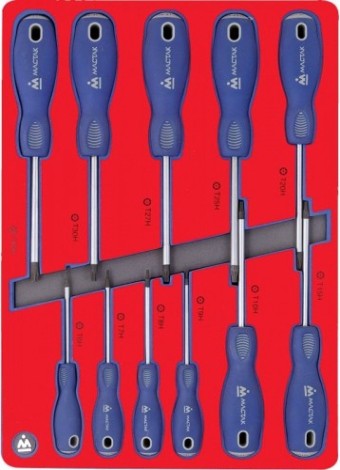 Набор отверток TORX в лотке МАСТАК 5-4411 11 предметов Набор отверток TORX в лотке МАСТАК 5-4411 11 предметов